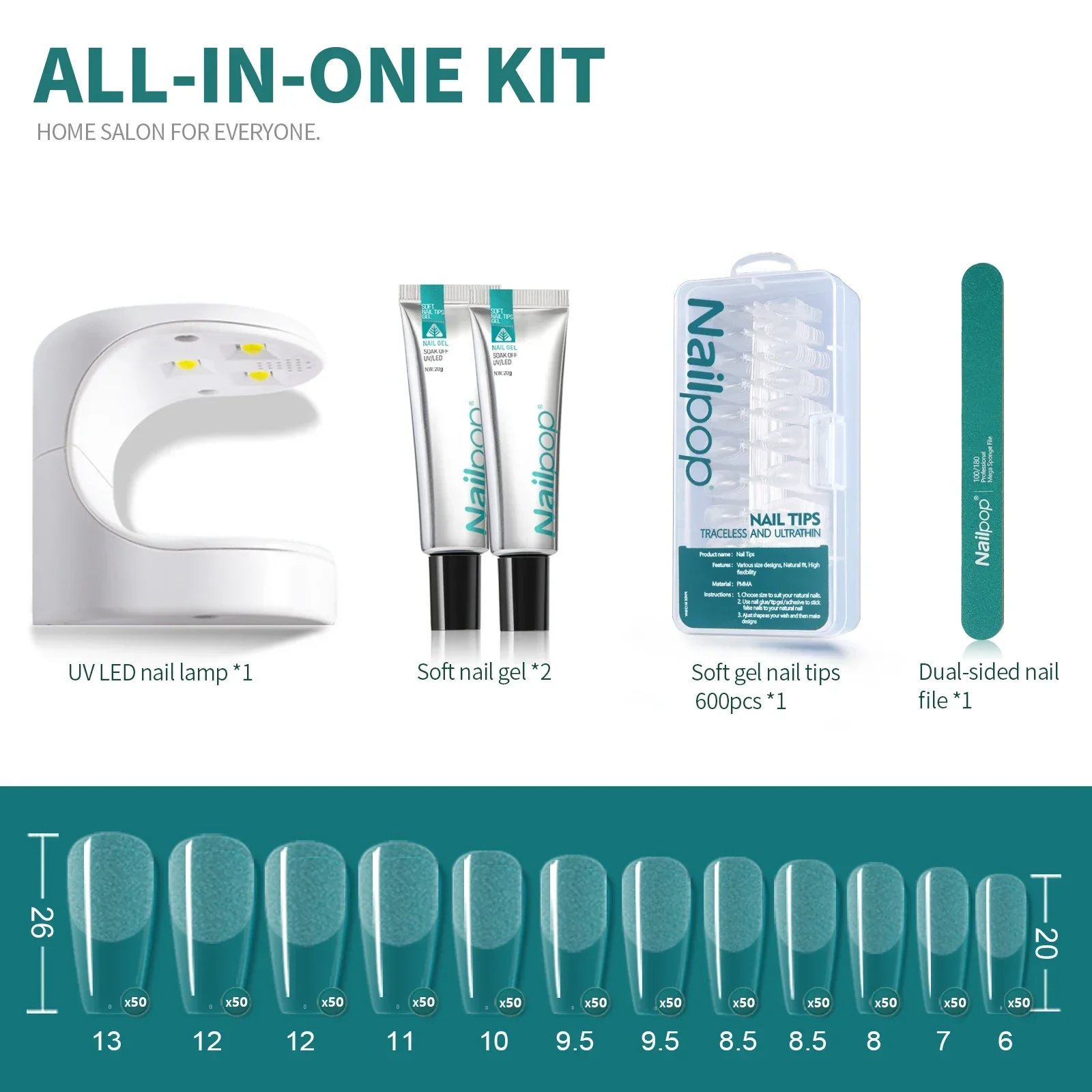Nailpop Nail Tips and Glue Gel - Exposure Unit Uv review and price