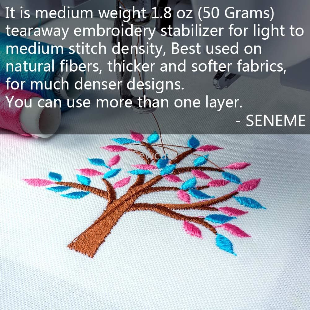 30cm Tear Away Embroidery Stab - Embroidery Stabilizer Backing review and price