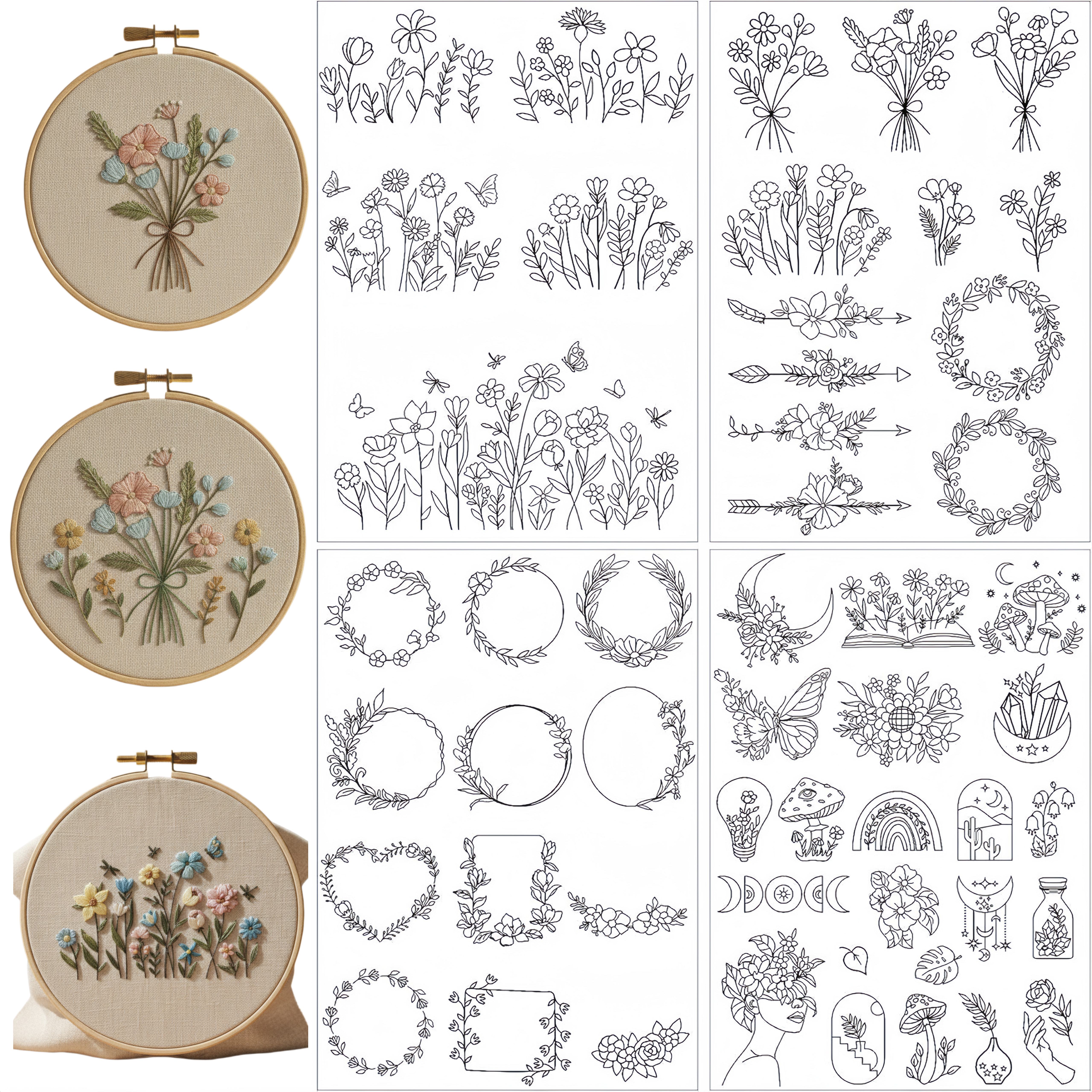 4-Sheet Butterfly & Floral Emb - Embroidery Stabilizer Backing review and price