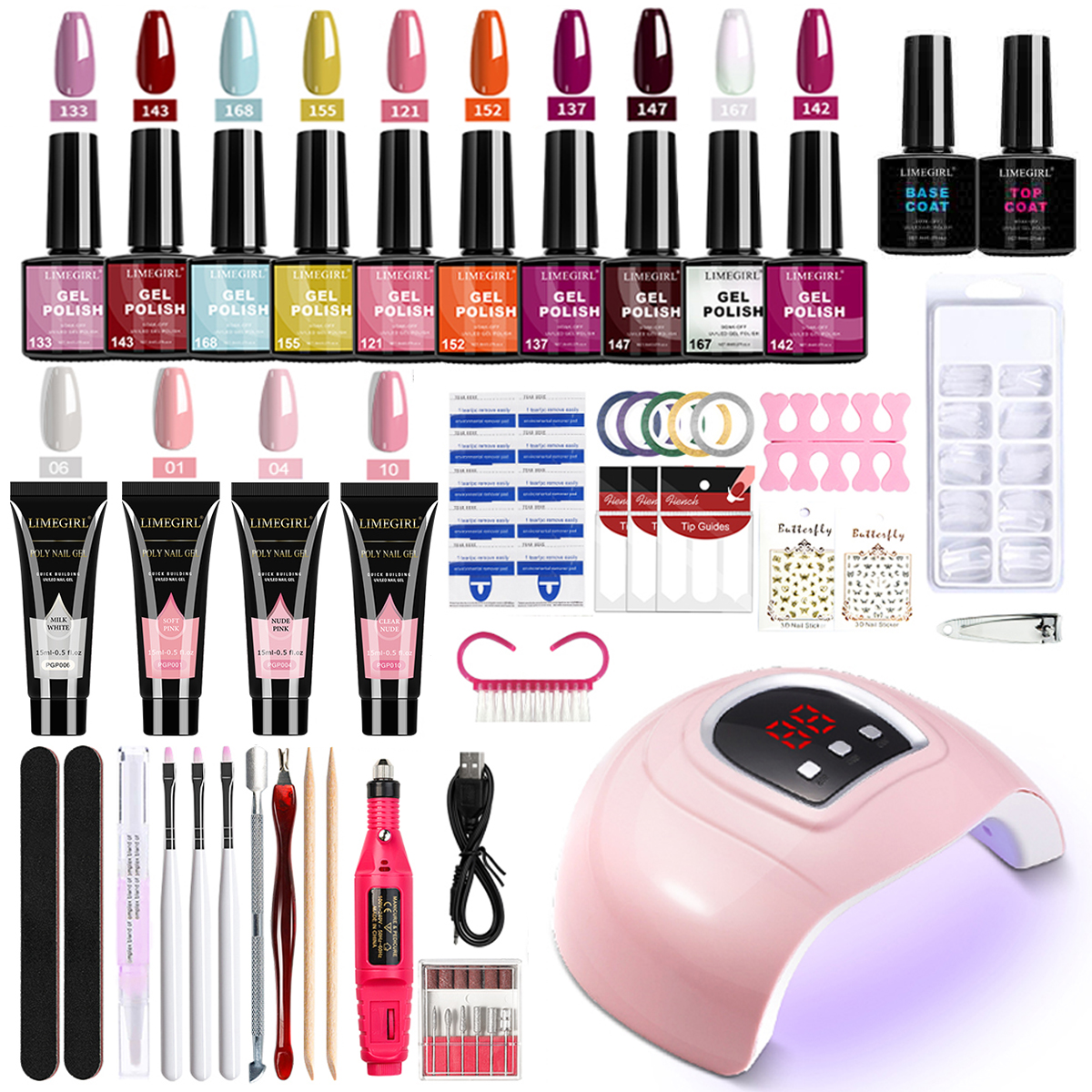 LIMEGIRL 8ml Gel Nail Polish K - Exposure Unit Uv review and price