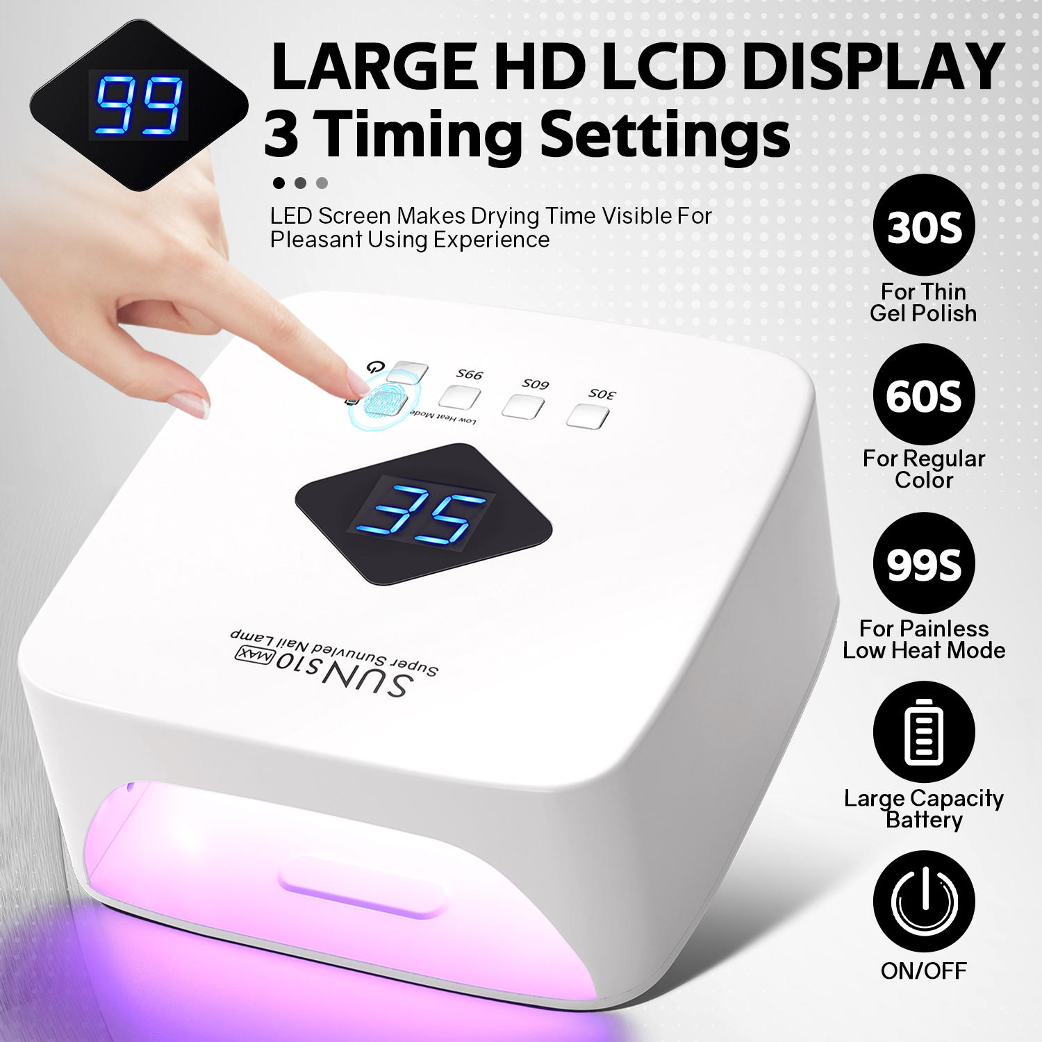 Rechargeable UV LED Nail Lamp  - Exposure Unit Uv review and price