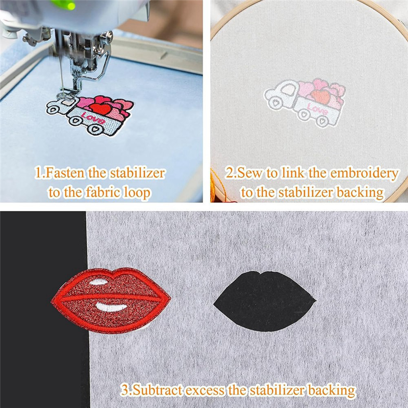A67P-20 Pcs Double Sided Iron  - Embroidery Stabilizer Backing review and price