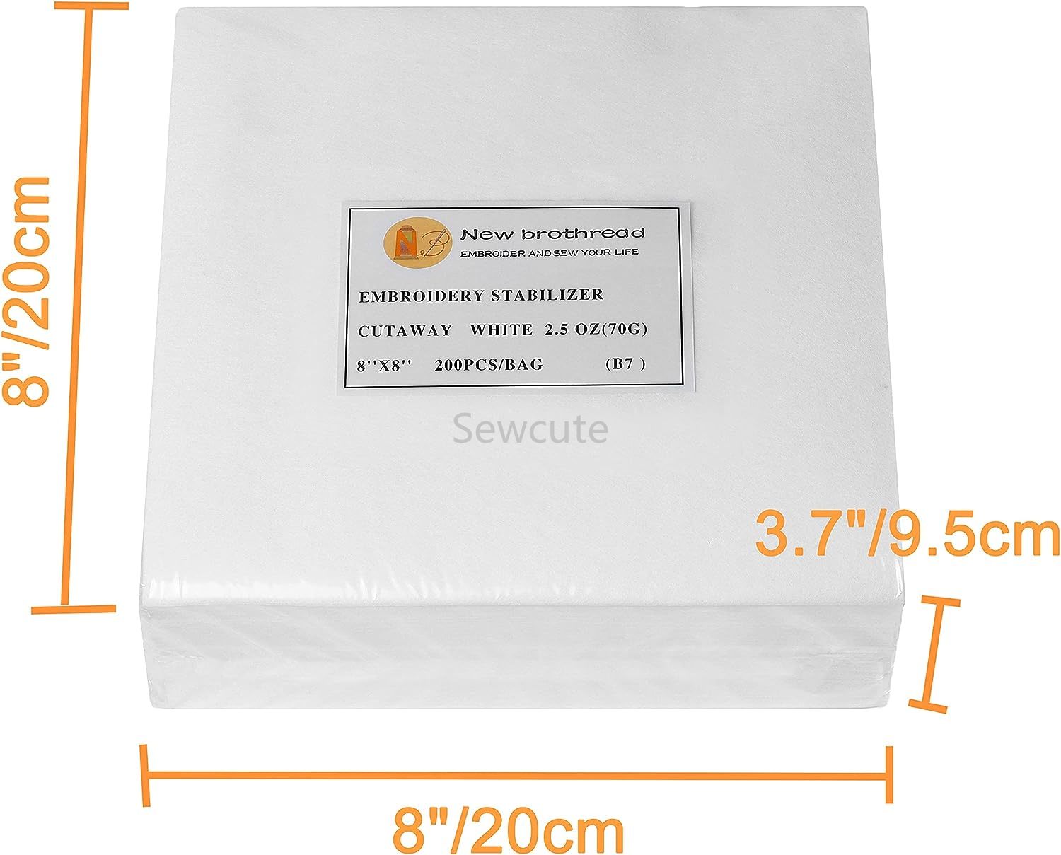 100sheets New brothread Cut Aw - Embroidery Stabilizer Backing review and price