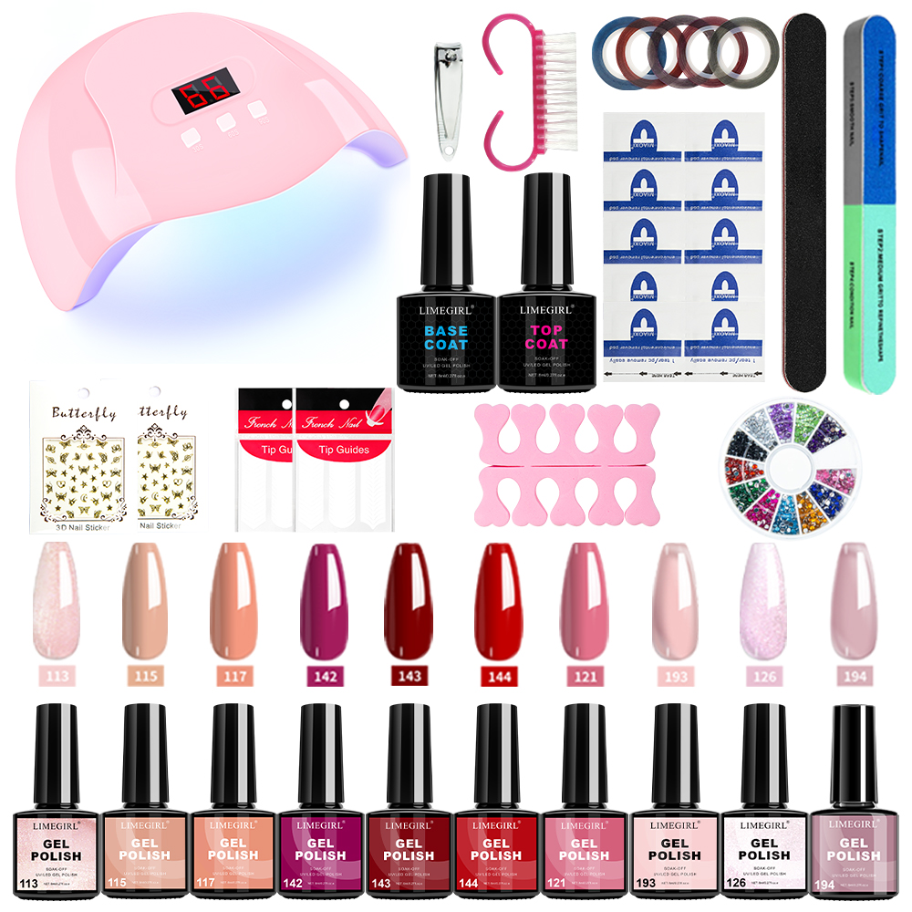 Limegirl Nail Gel Polish Set w - Exposure Unit Uv review and price