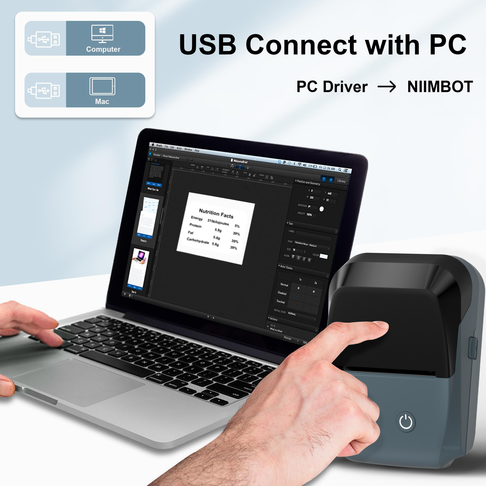 B11 Portable Thermal Printer L - Commercial Printing Network review and price